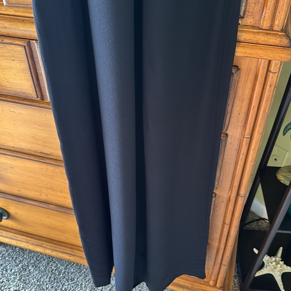 & Other Stories Pull On T Back Black Dress with Tie Waist - Picture 6 of 9